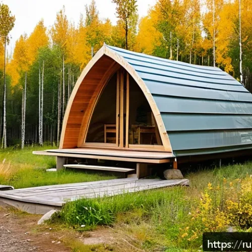 Home 17 농촌관광지도사 실무에서 배우는 것 - A serene rural glamping site in the Russian countryside during early autumn, featuring cozy tents wi...